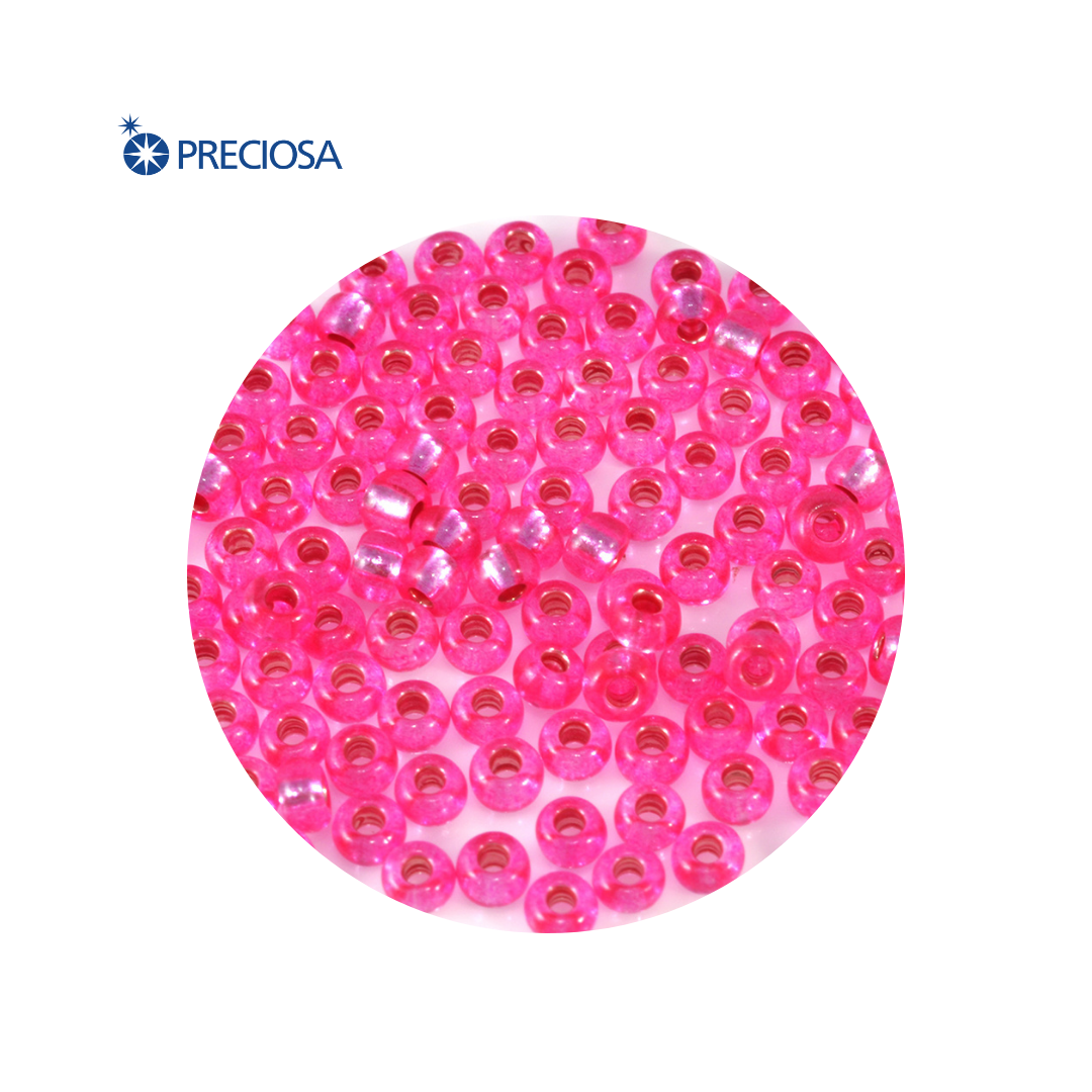 MOSTACILLA CENTRO PLATA FUCSIA 10/0 (VENTA POR PAQUETE 125GRM)