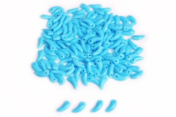 3/8 MM VIDRIO PRECIOSA AJÍ AZUL CLARO (PAQUETE X 2 DOCENAS)