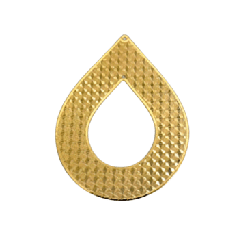 DIJE GOTA GRABADA (VENTA X UNIDAD)