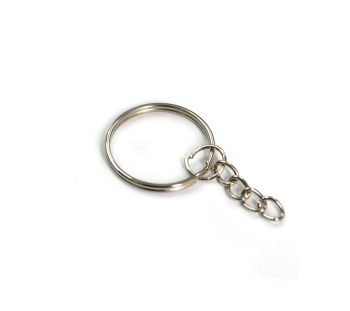 25MM ARGOLLA ECONOMICA CON CADENA PARA LLAVERO (VENTA X DOCENA)