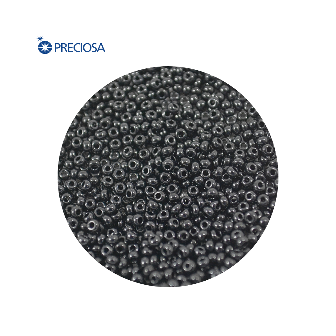 MOSTACILLA PRECIOSA MATE NEGRA 10/0 (VENTA POR PAQUETE 125GRM)